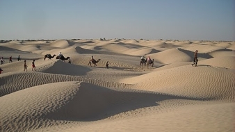 marche dans le Sahara